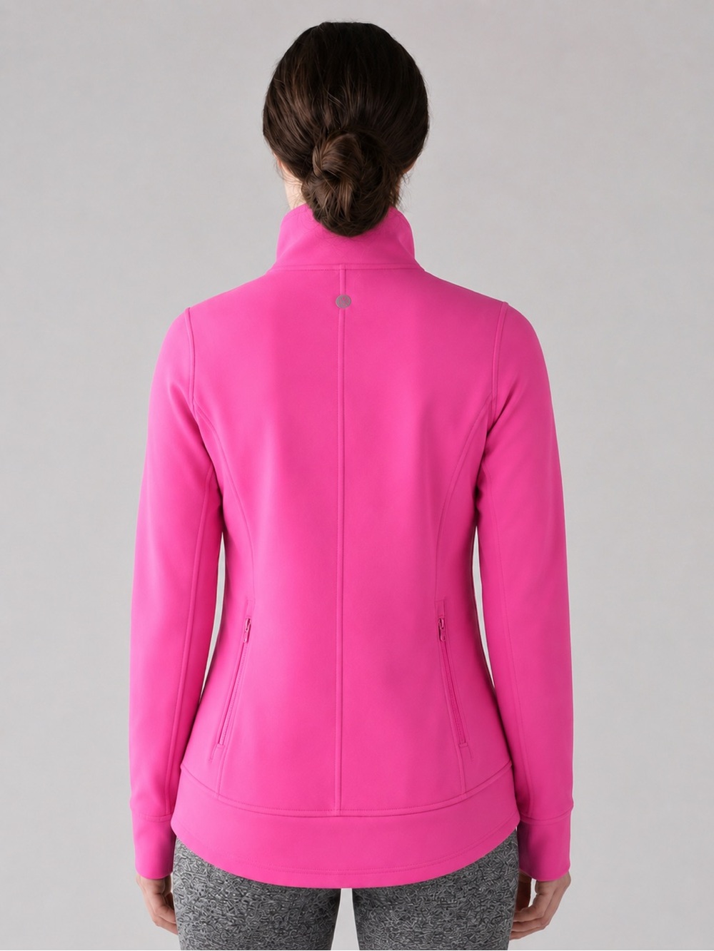 Lululemon Women's Pink Quilted Zipper Performance Jacket Long Sleeved Pockets - Picture 2 of 8